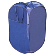 Reinforce Handled Nylon Foldable Kids Laundry Baskets For Dirty Clothes